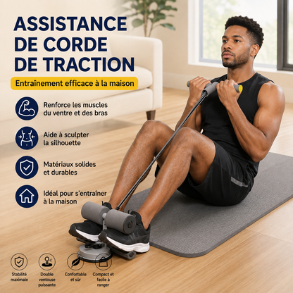 Entraîneur d'Abdominaux Multifonction à Double Ventouse