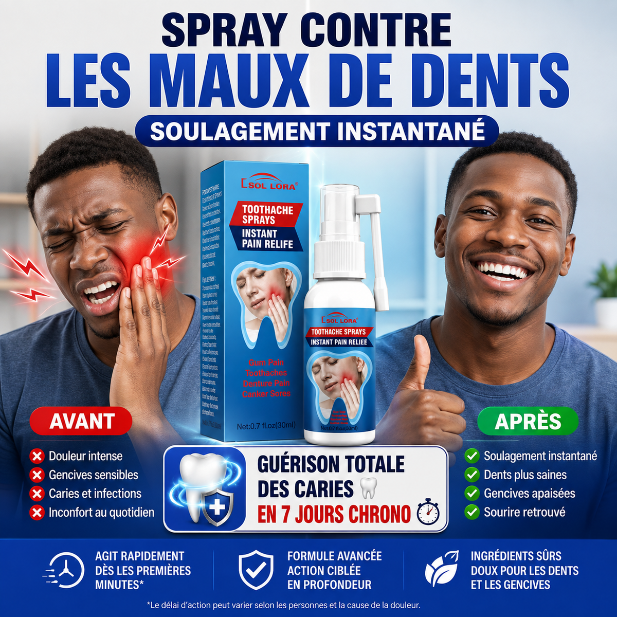 Spray Contre les Maux de Dents : Soulagement Immédiat & Soin Anti-Caries