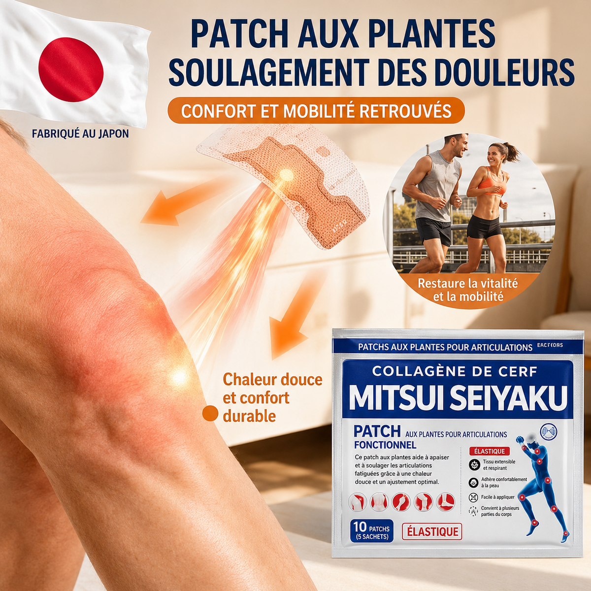Patchs Anti-Douleurs Articulaires & Musculaires – 1 Acheté = 1 Offert
