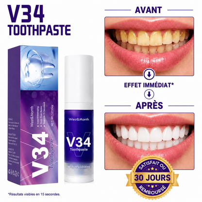 🦷 V34 – Dentifrice Correcteur de Couleur