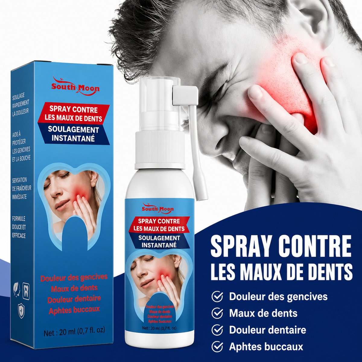 Spray Contre les Maux de Dents : Soulagement Immédiat & Soin Anti-Caries